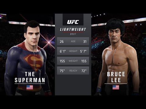 Superman vs. Bruce Lee - EA Sports UFC 2 - Crazy UFC 👊🤪