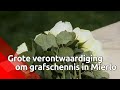 Bloemen als stil protest tegen bekladding oorlogsbegraafplaats: 'Bevrijders verdienen alle respect'