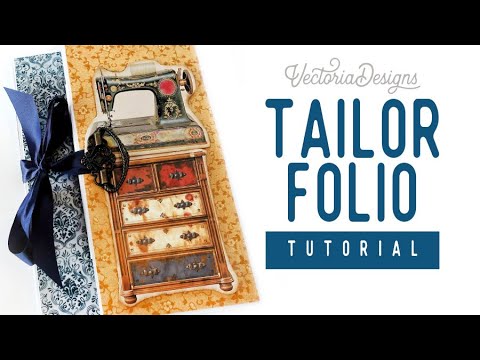Folio Tutorial | Printable Vintage Tailor Junk Journal Kit