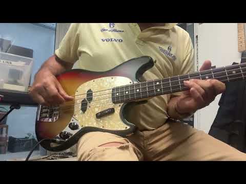 1973 Fender Mustang Bass - Sunburst - Clean Amazing Player - HSC image 21
