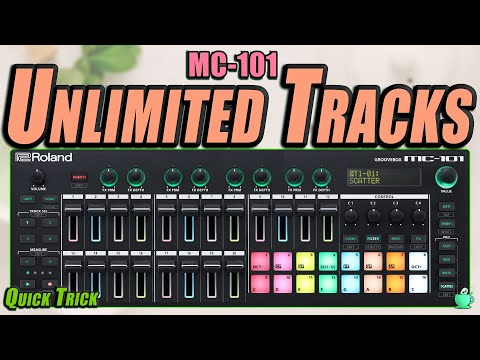 Roland MC-101 : Unlimited Tracks // Use more than 4 Tracks!