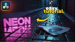 How To Create NEON Titles in Davinci Resolve!