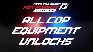 All Police Weapon Upgrade Videos - Need for Speed Hot Pursuit Remastered