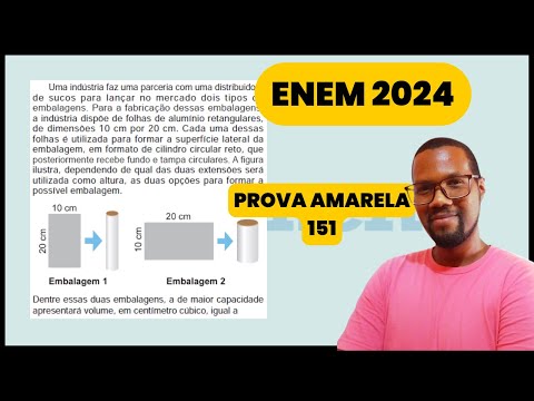 Questão 151 caderno amarelo ENEM 2024 Uma indústria faz uma parceria com uma distribuidora de sucos