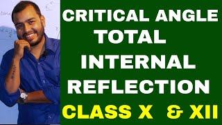 Critical Angle & Total Internal reflection : Prism ray diagram : Class X: ICSE