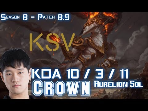KSV Crown AURELION SOL vs LEBLANC Mid - Patch 8.9 KR Ranked