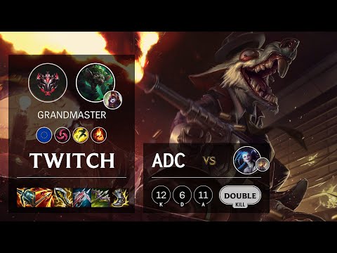 Twitch ADC vs Jinx - EUW Grandmaster Patch 11.8