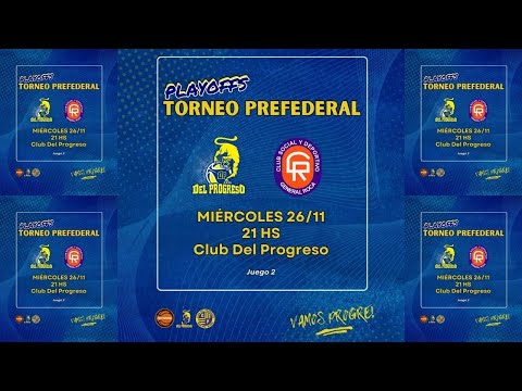 🏀 Del Progreso (55) vs. Deportivo Roca (63) | Playoffs | Juego 2