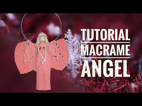 Macrame Angel Tutorial. Macrame Angel on the ring