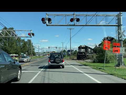Near miss at a crossing with NS train in Duncansville, Pa.