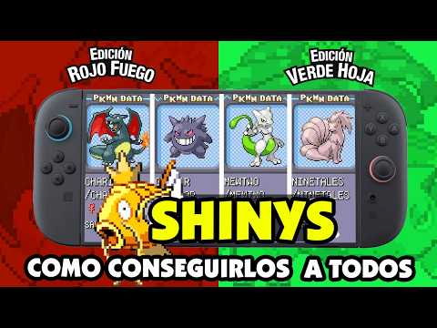 Cómo Hacer Shiny Hunt a TODOS los Pokémon en Pokémon Rojo Fuego y Verde Hoja