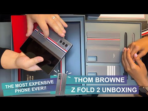 Samsung Thom Browne Z Fold 2 unboxing - The most expensive phone ever!
