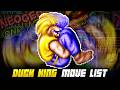 DUCK KING MOVE LIST Fatal Fury The Battle Of Destiny Fangame