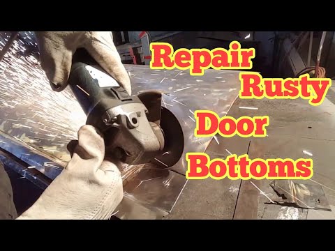 How to repair rusty door bottoms