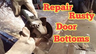 How to repair rusty door bottoms