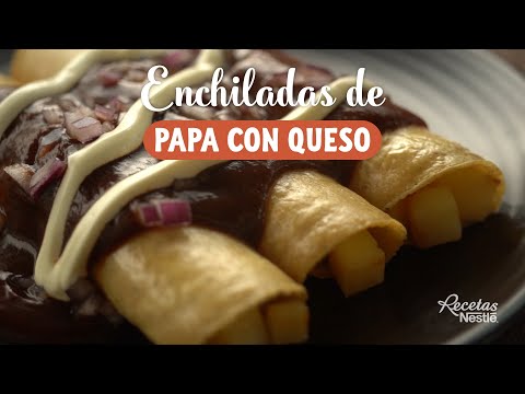 Enchiladas de papa y queso