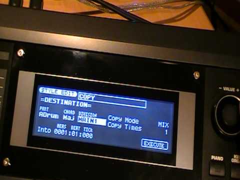 Roland GW-8: Tworzenie stylu część 2 - KOPIOWANIE