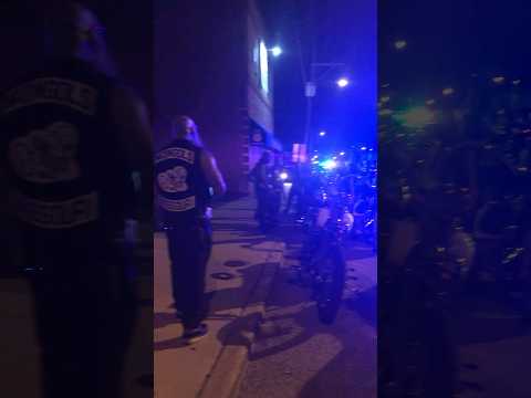 Police Stop Mongols and Outlaws MC!!