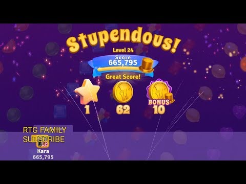 NEW Zynga wonka chocolate match 3 game HARD level 24