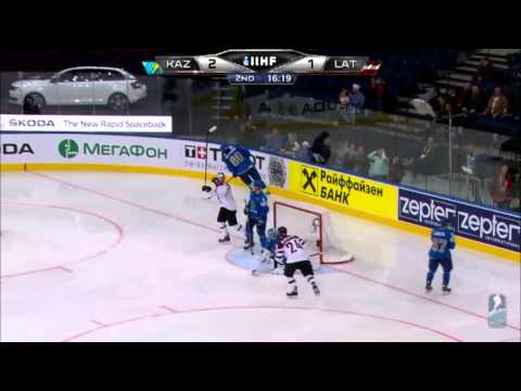 Latvia vs Kazakhstan IIHF 2014 (World Championship) highlights