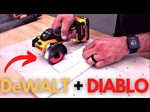 This is a Beast! DeWALT 3 in. 20V Cut Off Tool with DIABLO Diamond Blade!