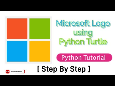 Drawing The Windows Logo Step By Step Python Turtle Tutorial Python