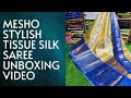 Mesho Tissue Saree Mesho Sarees Mesho Haul Chandukrish Volgs