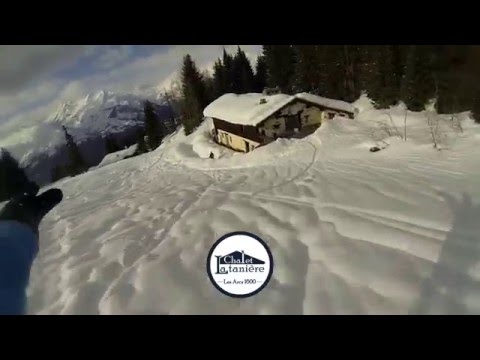 Le chalet la Tanière un accès au domaine des Arcs les skis aux pieds !