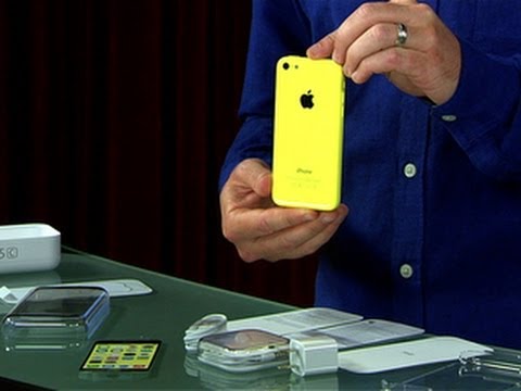 Auspacken des Apple iPhone 5C