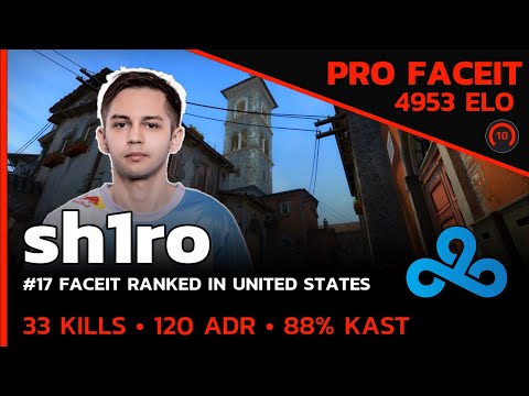 sh1ro Cloud9 GOES NUCLEAR on FACEIT☢️ (INFERNO) FACEIT LVL 10 / CSGO POV / Jun 7, 2023