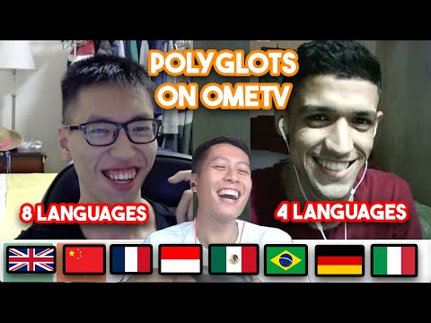 Indonesian Polyglot speak 8 languages with another Polyglots on OmeTv😂