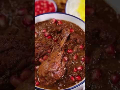 Traditional Persian Fesenjoon Stew with Kofteh Ghelgheli | Café Mommyjoon Mumbai