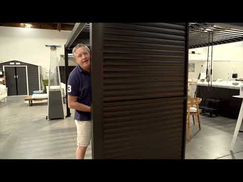 Introducing...Louvered Sides for our Pergolas!
