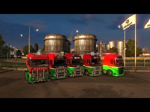 ETS2 Multi Convoy /HUN/ #1 (Manchester-Szeged)