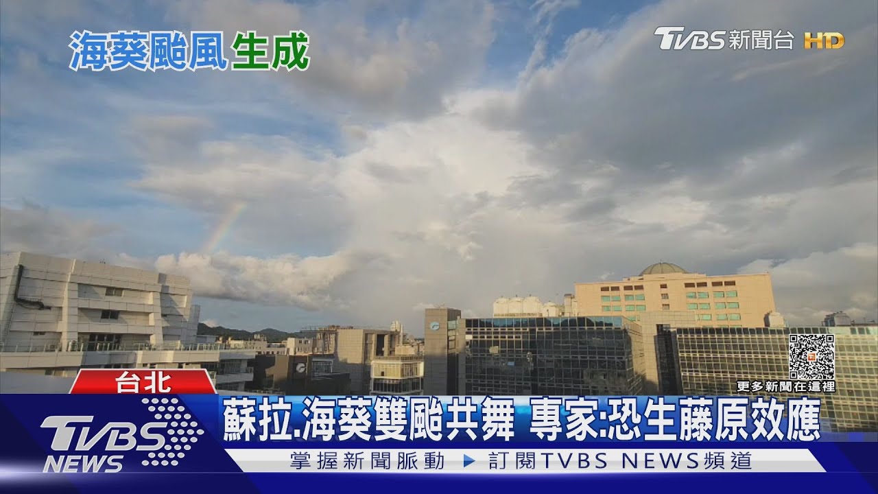 雙颱共舞　蘇拉海葵恐產生藤原效應
