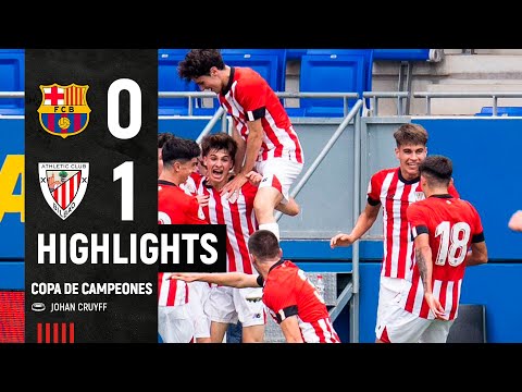 Imagen de portada del video ⚽ Resumen I FC Barcelona 0-1 Athletic Club I 1/4 Vuelta Copa de Campeones Juvenil
