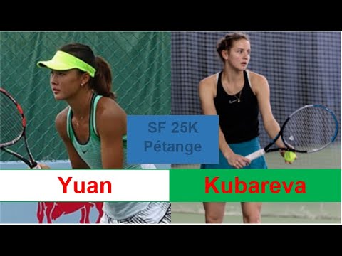 Yuan Yue (CHN) - Anna Kubareva (BLR) SF ITF 25K Petange 2021