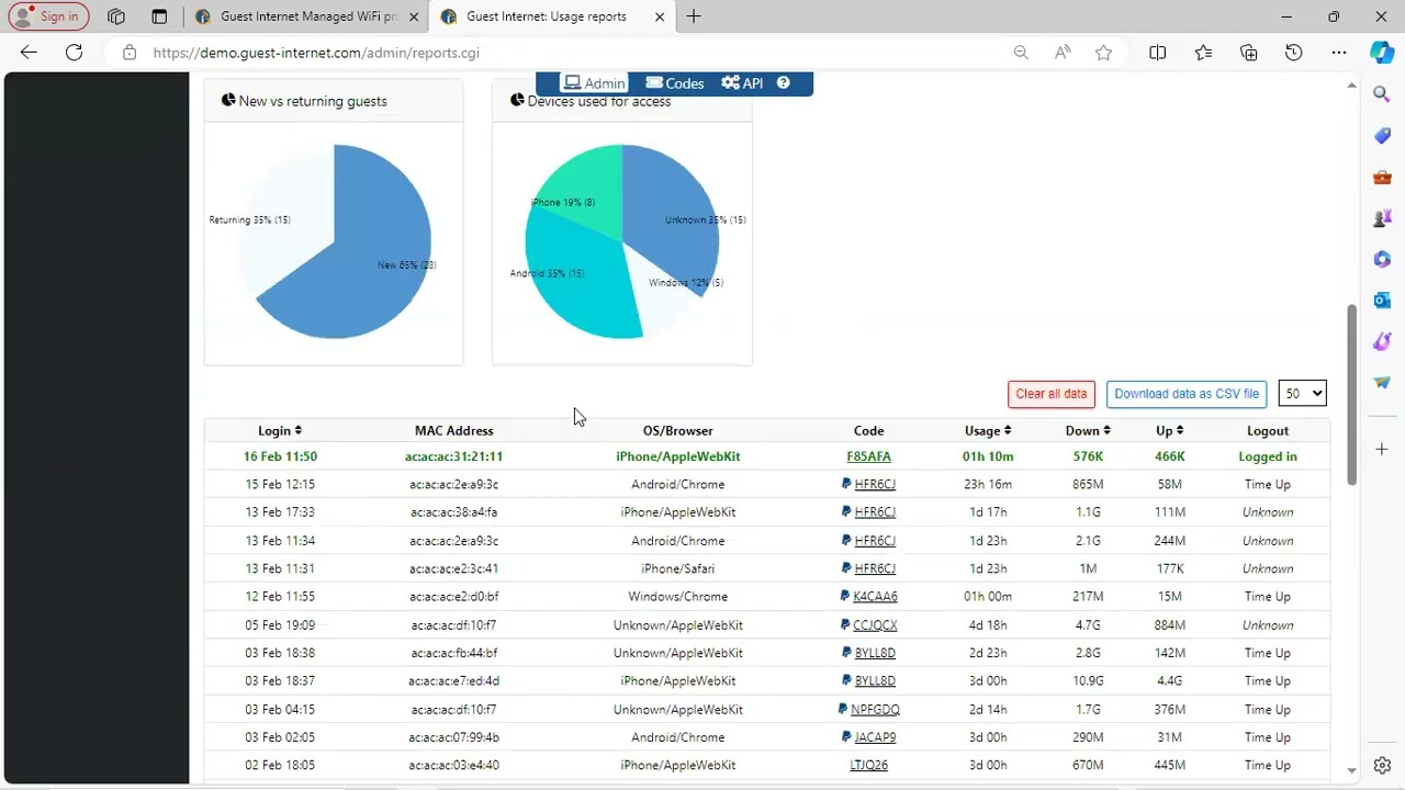 Guest Internet - Product Demo