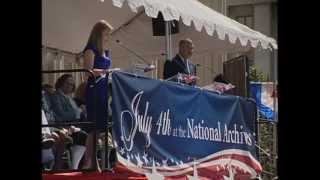 July 4th 2010 at The National Archives complete ceremony