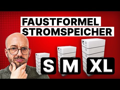Stromspeicher für PV-Anlage – Faustformel für die passende Größe