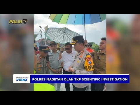 POLRES MAGETAN GELAR OLAH TKP PADA KECELAKAAN DI JALUR KERETA API