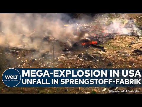 USA: Schock in Tennessee! Gewaltige Explosion zerstört Sprengstoff-Fabrik! Tote und Verletzte