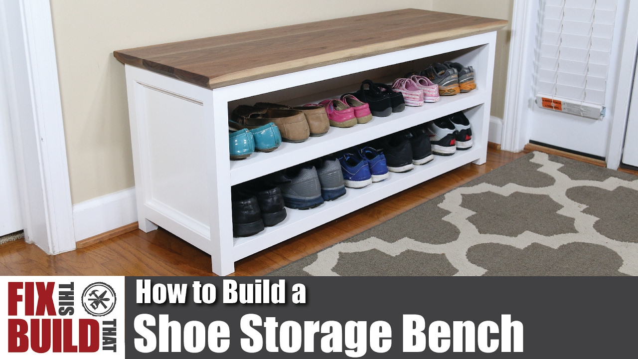 Watch video DIY Shoe Storage Bench | How to Build Now DIY Shoe Storage Bench | How to Build