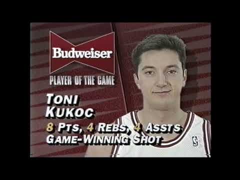 Toni Kukoc's 4 game winners during his 93-94 rookie season