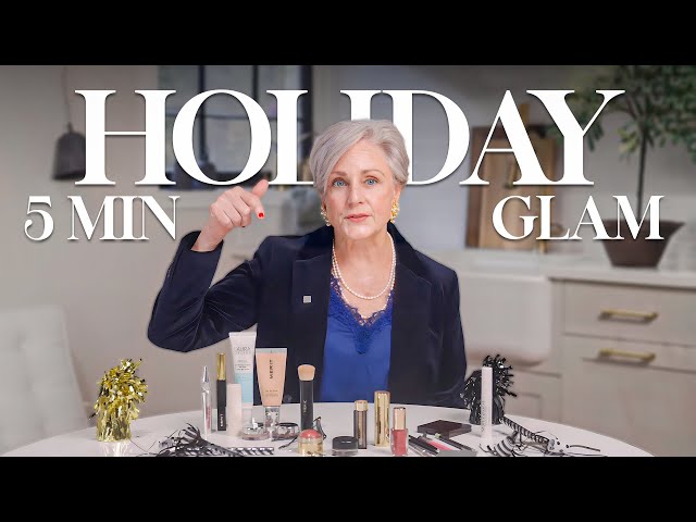 My 5-Minute Holiday Glam Routine (Easy & Effortless)