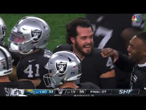 Daniel Carlson Game Winning Field Goal to send the Raiders to the Playoffs! -Raiders vs Chargers