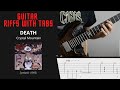 Death - Crystal Mountain - Guitar riffs with tabs / cover / lesson