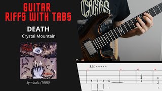 Death - Crystal Mountain - Guitar riffs with tabs / cover / lesson