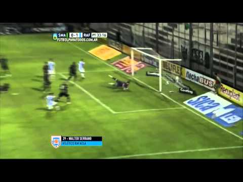 Gol de Serrano.San Martín 0 Rafaela 1.Fecha 12.Torneo Primera División 2015.FPT