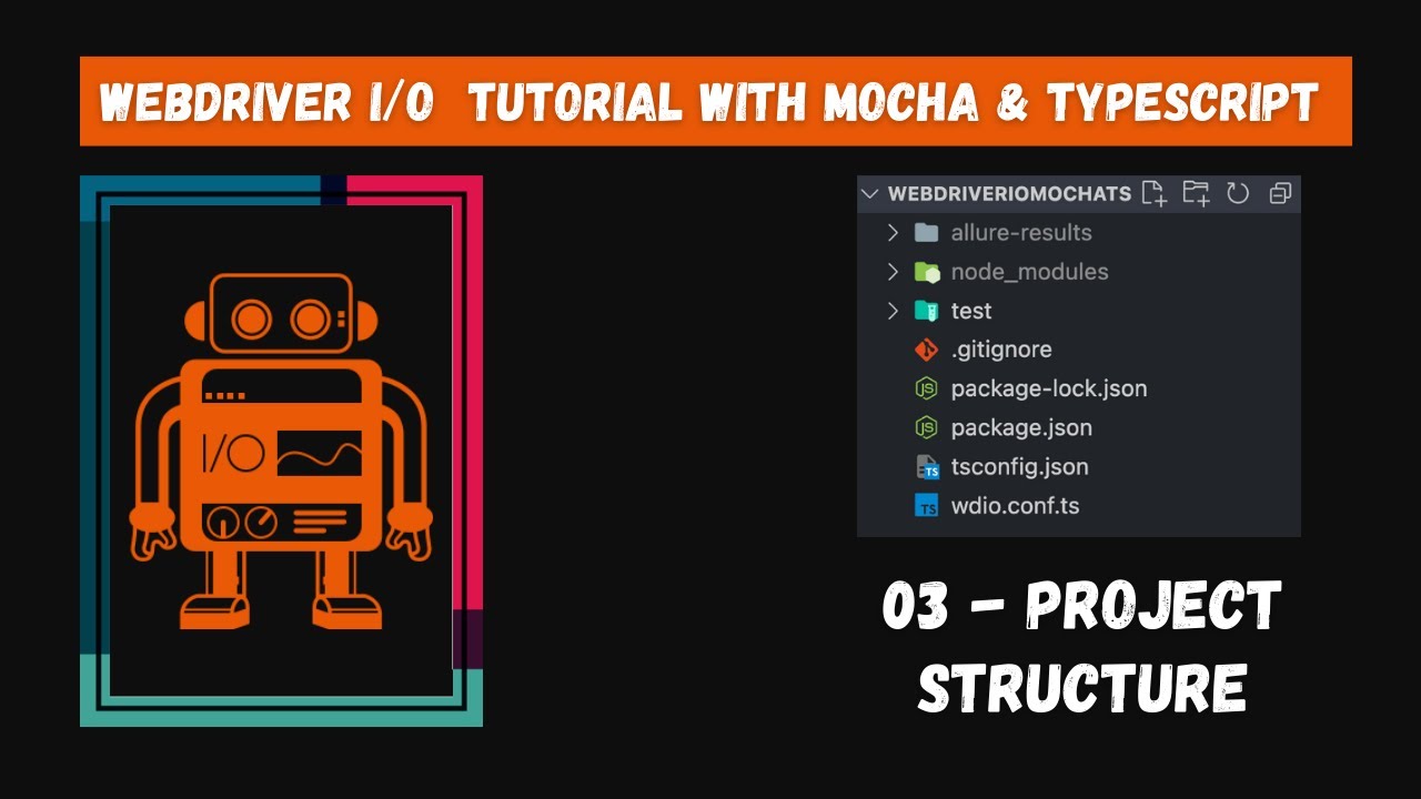 #03 | Understand Project Structure | WebdriverIO Mocha Framework